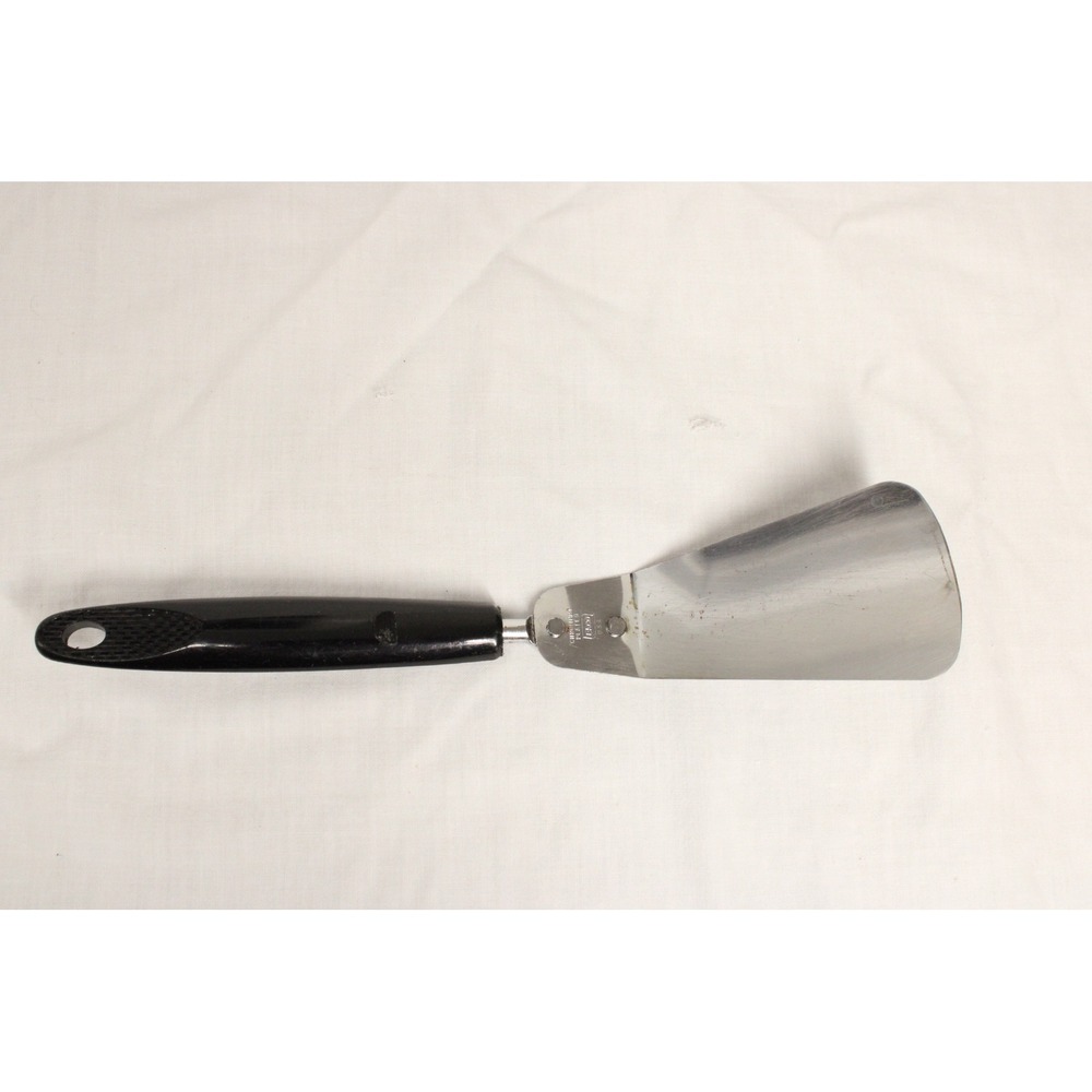 Ekco Spatula Chromium Plated USA Black Handle Vintage Kitchen Tool Retro